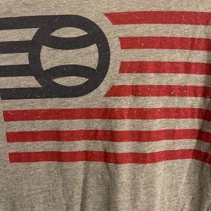 American Flag: Baseballism XXL T-Shirt